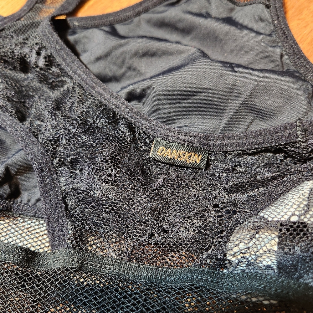Elegant Black Lace Bodysuit Sz M - Picture 3 of 10